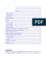 Hypothesis Testing Statistical Inferences