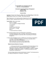 UT Dallas Syllabus For Mis6302.501.10s Taught by Sumit Majumdar (skm021100)