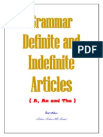 Grammar Definite and Indefinite Articles