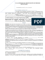 Contestación A La Demanda de Modificación de Medidas Definitivas