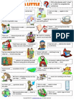 Quantifiers A Few or A Little Worksheet