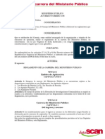 Acuerdo 3-96 Reglamento de La Carrera Del Ministerio Público