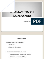 Formation of A Company