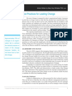 Best Practices For Leading Change