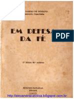 Frei Damiao em Defesa Da Fe Livro