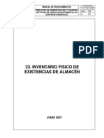 23 Inventario Fisico Existencias Almacen