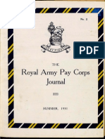 Royal Army Pay Corps Journal: Vol. 1 No 2