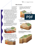 PDF - Plate Tectonics Worksheet