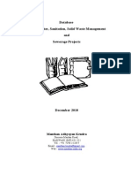 Database - Private Water Supply - Sewerage & Solid Waste Management Projects - Manthan Adhyayan Kendra - 2010