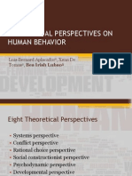 Theoretical Perspectives On Human Behavior