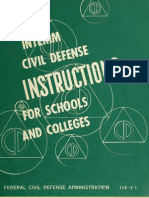 (1951) Interim Civil Defense Instructions For Schools and Colleges