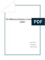 The Difference Between A Manager and A Leader