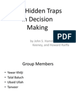 The Hidden Traps in Decision Making: by John S. Hammond, Ralph L. Keeney, and Howard Raiffa