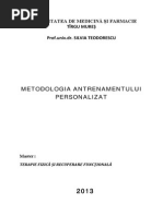 Metodologia Antrenamentului Personalizat Curs PDF