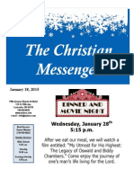 The Christian Messenger: Wednesday, January 28 5:15 P.M