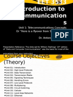 Unit 1: Telecommunications Concepts or "Here Is A Flyover From 50,000 Feet." Dr. Antone Kusmanof