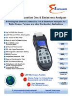 Industrial Combustion Gas & Emissions Analyzer