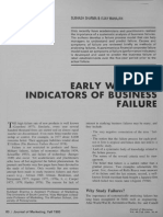 Sharma & Mahajan (1980) Early Warning Indicators of Business Failure