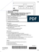 Edexcel GCE Chemistry Unit-5 June 2014 Question Paper (R)