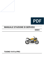 2011 Tuono V4 R APRC 899001 Manuale Officina 498 Pagg