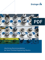 Machining Guidelines - For Semi Finished Plastics PDF