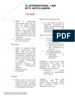 Public International Law Reviewer Jamon