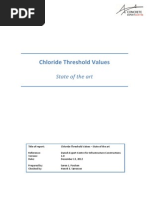 Chloride Threshold Values - State of The Art Report