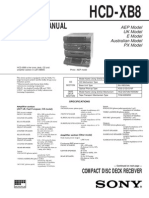 Manual de Servicio Sony - hcd-xb8