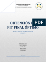 Obtención de Pit Final Óptimo