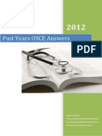 Past Years OSCE Answers - 2012