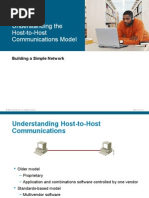 Understanding The Host-to-Host Communications Model: Building A Simple Network