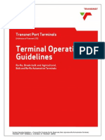 Terminal Operating Guidelines For Ro-Ro, Break-Bulk and Agricultural, Bulk and Ro-Ro Automotive Terminals