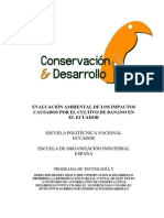 Evaluacion Ambiental de Los Impactos Causados Por El Cultivo de Banano en El Ecuador Octubre 1999