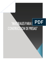 Materiales para Presas