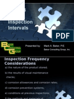 API 653 Insection Intervals