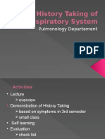 History Taking of Respiratory System