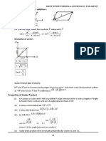 Must Know Formula On Physics For AIPMT New