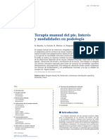 2014 Terapia Manual Del Pie. Interés y Modalidades en Podología