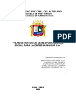 Plan de Responsabilidad Social de MINSUR