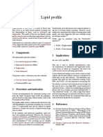 Lipid Profile: 1 Components 3 Implications