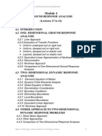 Ground Response Analysis (Lectures 17 To 22) : Topics