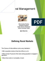 Rural Marketing Management by Prof Dharmendra Pandey