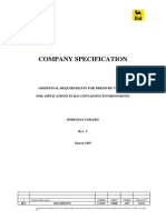 Additional Requirements For Pressure Vessels For Applications in H2S Containing Environments