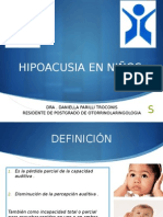 Hipoacusia en Ninos