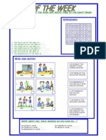 Days of The Week Worksheet