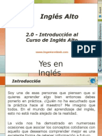 2.0 - Introduccion Al Curso de Ingles Alto Yes en Ingles 3