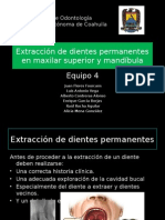 Extraccion de Dientes Permanentes