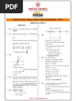 NSTSE 2015 Class 7 Answer Key & Solution