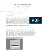 Tutorial For MS Access
