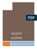 Analysis of Algorithms